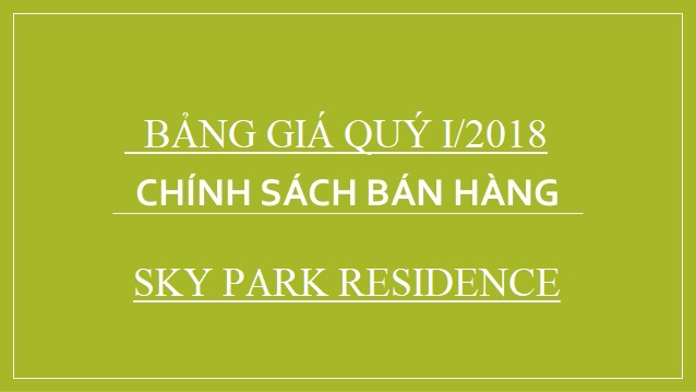 Chung cư Sky Park Residence Tôn Thất Thuyết